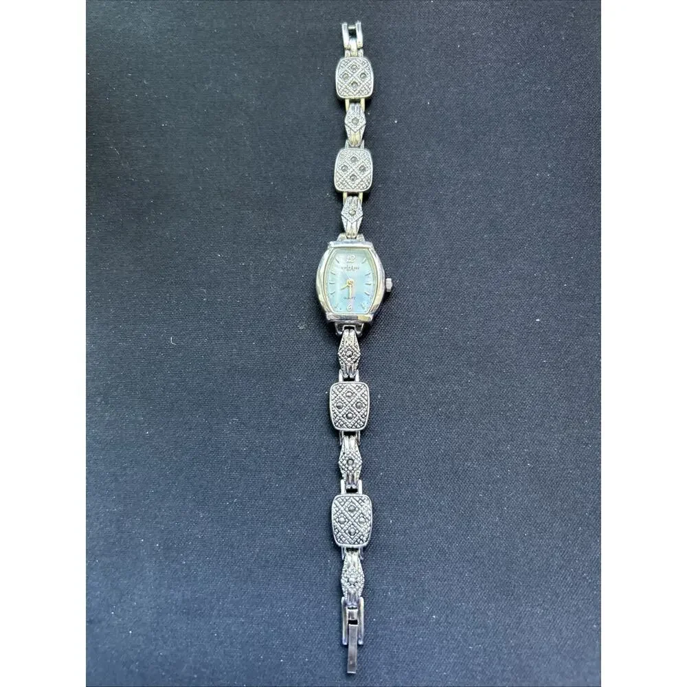 LA Express Blue MOP Dial Silver Tone Women’s Quartz Watch